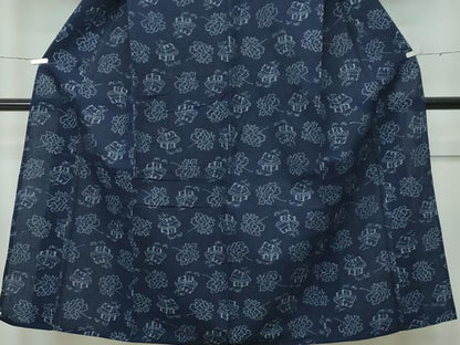 平和屋着物■極上　久留米絣　単衣　風景文　綿　逸品　CZAA3387s5