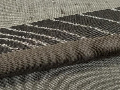 平和屋着物▽極上 紬 単衣 横段文 逸品 CZAA3406s5