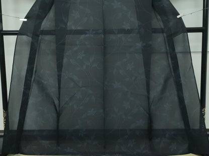 平和屋着物＊極上 夏物 夏大島 花唐草文 証紙付き 逸品 未使用 CZAA3407s5