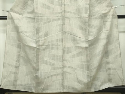 平和屋着物＊極上 夏物 結城紬 夏結城 100亀甲 横段文 亜麻色地 逸品 CZAA3410s5