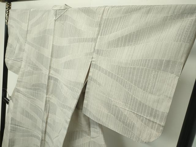 平和屋着物＊極上 夏物 結城紬 夏結城 100亀甲 横段文 亜麻色地 逸品 CZAA3410s5