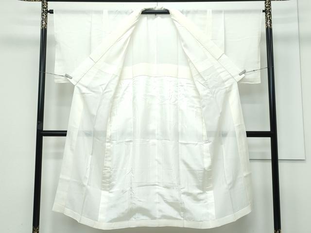 平和屋本店＊極上 夏物 訪問着・長襦袢セット 絽 総刺繍 中国三大刺繍 スワトウ相良刺繍 草花文 白緑色地 鈴乃屋扱 逸品 未使用 CZAA3411s5