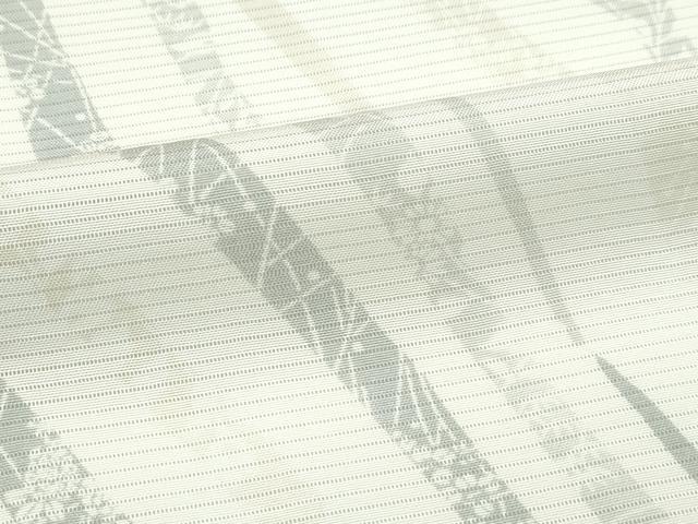 平和屋着物■極上　夏物　小紋　絽　斜線草花文　逸品　未使用　CZAA3421s5