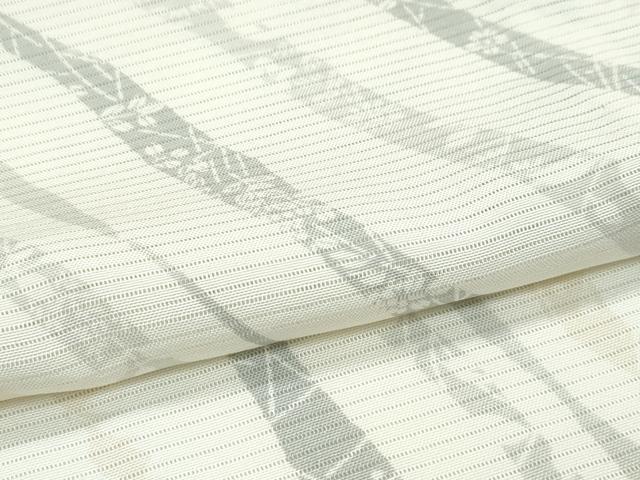 平和屋着物■極上　夏物　小紋　絽　斜線草花文　逸品　未使用　CZAA3421s5