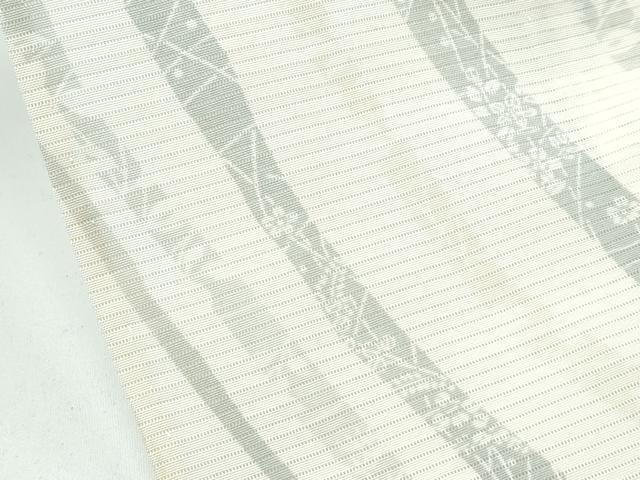 平和屋着物■極上　夏物　小紋　絽　斜線草花文　逸品　未使用　CZAA3421s5