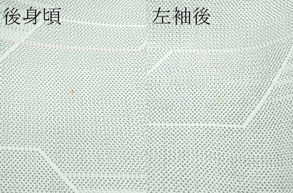 平和屋着物＊極上 夏物 本場大島紬 夏大島 白大島 幾何学文様 逸品 CZAA3422s5