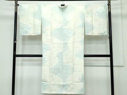 平和屋着物●上質な長襦袢　袷　草花文　梅地紋　暈し染め　逸品　未使用　CZAA3427s5