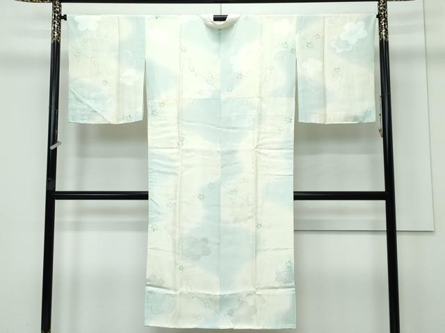 平和屋着物●上質な長襦袢　袷　草花文　梅地紋　暈し染め　逸品　未使用　CZAA3427s5