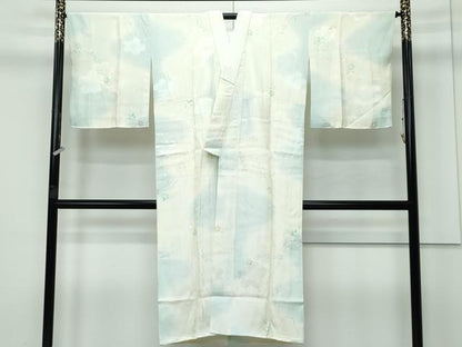 平和屋着物●上質な長襦袢　袷　草花文　梅地紋　暈し染め　逸品　未使用　CZAA3427s5