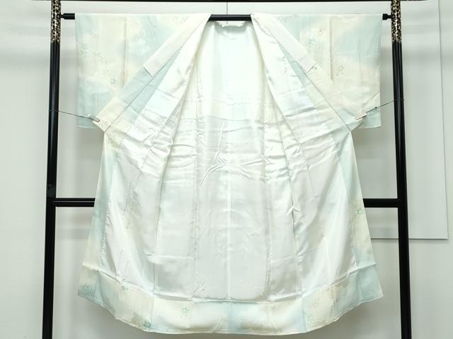 平和屋着物●上質な長襦袢　袷　草花文　梅地紋　暈し染め　逸品　未使用　CZAA3427s5