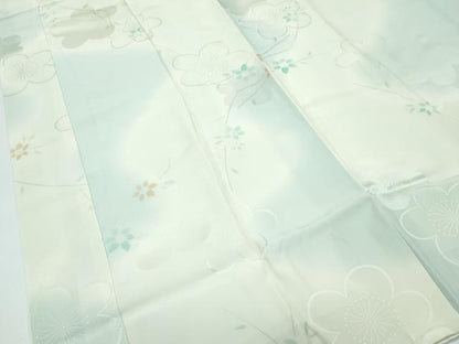 平和屋着物●上質な長襦袢　袷　草花文　梅地紋　暈し染め　逸品　未使用　CZAA3427s5