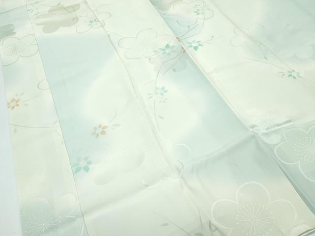 平和屋着物●上質な長襦袢　袷　草花文　梅地紋　暈し染め　逸品　未使用　CZAA3427s5