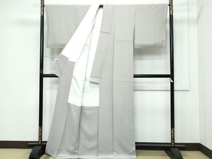 平和屋着物●極上 色無地 灰汁色 逸品 未使用 CZAA3433s5