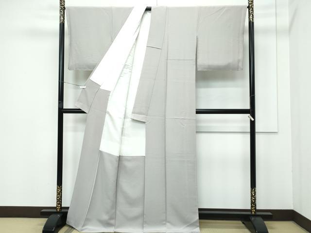 平和屋着物●極上 色無地 灰汁色 逸品 未使用 CZAA3433s5