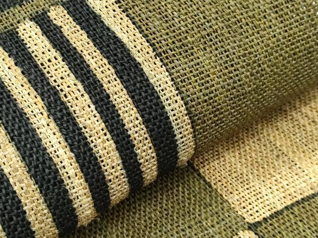 平和屋本店■極上　夏物　古代原始布　科布　八寸名古屋帯　市松文様　逸品　未使用　CZAA3449s5