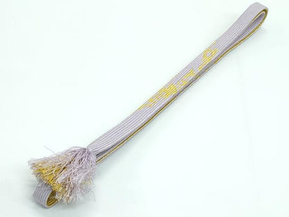平和屋本店●極上 和装小物 帯締め・帯揚げセット 総絞り 高麗組 金糸 逸品 CZAA3452s5