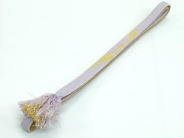 平和屋本店●極上 和装小物 帯締め・帯揚げセット 総絞り 高麗組 金糸 逸品 CZAA3452s5