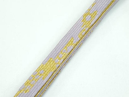 平和屋本店●極上 和装小物 帯締め・帯揚げセット 総絞り 高麗組 金糸 逸品 CZAA3452s5