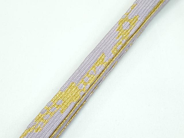 平和屋本店●極上 和装小物 帯締め・帯揚げセット 総絞り 高麗組 金糸 逸品 CZAA3452s5