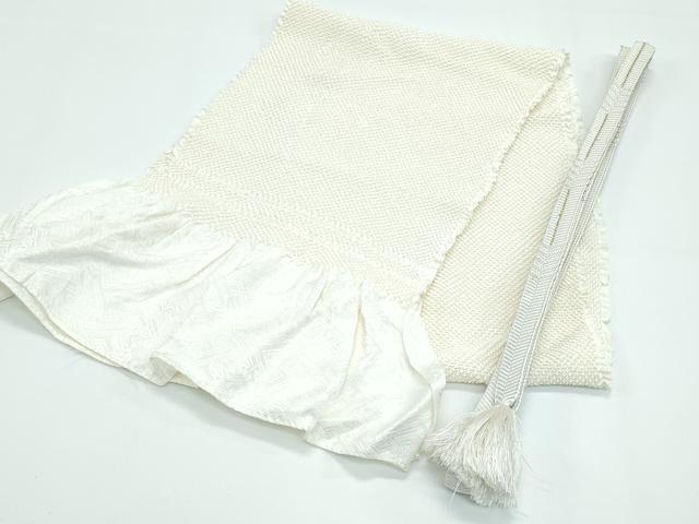 平和屋本店■極上　和装小物　帯締め・帯揚げセット　総絞り　金糸　逸品　CZAA3453s5
