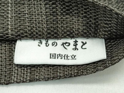 平和屋着物＊極上 夏物 半幅帯 間道 やまと誂製 綿麻 逸品 未使用 CZAA3479s5