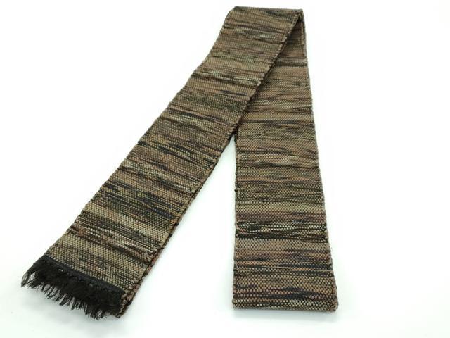平和屋着物●極上　男性　角帯　紬地　霞文　逸品　CZAA3487s5