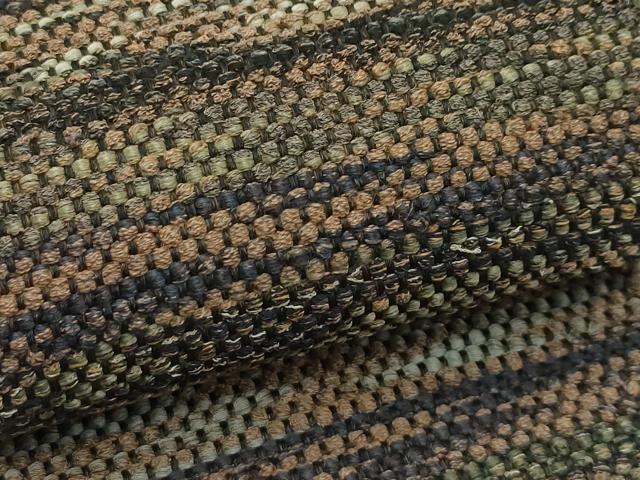 平和屋着物●極上　男性　角帯　紬地　霞文　逸品　CZAA3487s5