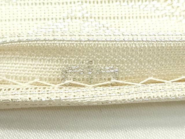 平和屋着物＊極上 夏物 西陣 川島織物 六通柄 本袋帯 絽 地紙重ね草花文 金銀糸 逸品 CZAA3495s5