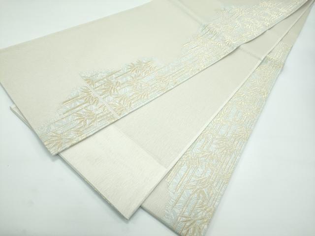 平和屋着物＊極上 夏物 松尾光琳 六通柄袋帯 笹竹文 金糸 健勝苑扱い 逸品 未使用 CZAA3497s5