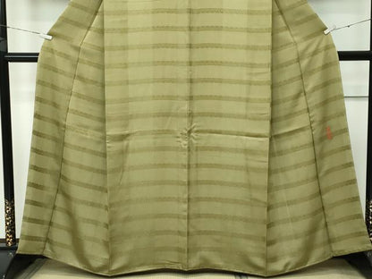 平和屋本店■極上　龍村晋謹製　お召　獅噛文長斑錦　ますいわ屋扱い　逸品　未使用　CZAA3507s5
