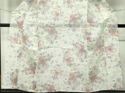 平和屋着物＊極上 夏物 本場小千谷ちぢみ 草花文 逸品 CZAA3512s5
