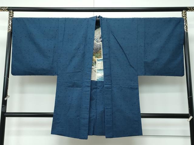 平和屋着物■極上 男性 紬 髭紬羽織セット 褐返色 逸品 CZAA3524s5