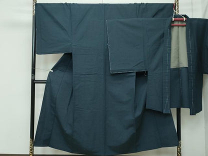 平和屋着物▽極上 男性 紬 アンサンブル 単衣 百入茶色 逸品 未使用 CZAA3525s5