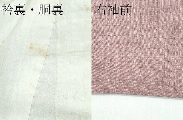 平和屋本店■極上　浦野理一　経節紬　梅染色　逸品　CZAA3534s5
