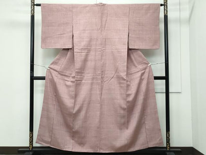 平和屋本店■極上　浦野理一　経節紬　梅染色　逸品　CZAA3534s5
