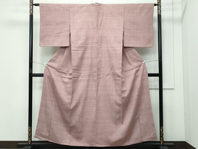 平和屋本店■極上　浦野理一　経節紬　梅染色　逸品　CZAA3534s5