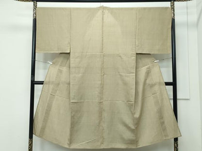 平和屋本店＊極上 夏物 男性 紗紬 色無地 油色 逸品 CZAA3540s5