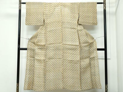 平和屋着物■極上　夏物　上布　変わり縞　麻　逸品　CZAA3549s5
