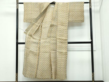 平和屋着物■極上　夏物　上布　変わり縞　麻　逸品　CZAA3549s5