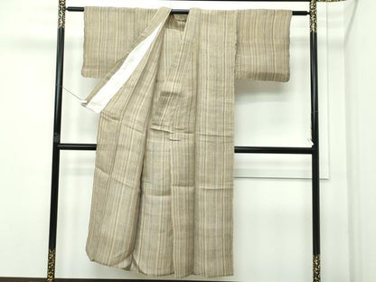 平和屋着物＊極上 夏物 上布 縞 麻 逸品 CZAA3550s5