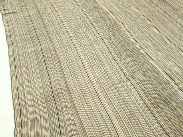 平和屋着物＊極上 夏物 上布 縞 麻 逸品 CZAA3550s5