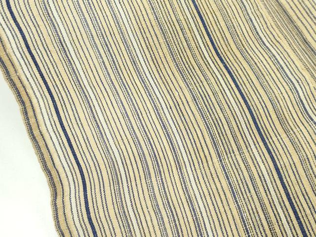 平和屋着物＊極上 夏物 上布 縞 麻 逸品 CZAA3550s5