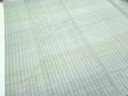 平和屋本店■極上　紬　横段文　逸品　未使用　CZAA3552s5