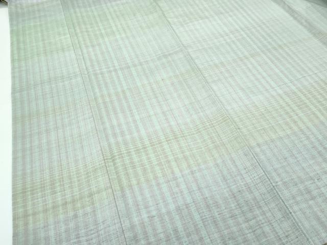 平和屋本店■極上　紬　横段文　逸品　未使用　CZAA3552s5