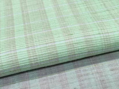 平和屋本店■極上　紬　横段文　逸品　未使用　CZAA3552s5