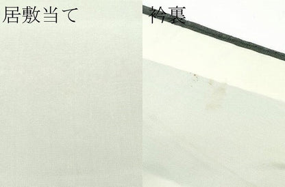 平和屋着物＊極上 夏物 絹上布 藍媚茶色 反端付き 逸品 CZAA3554s5