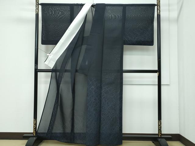 平和屋着物＊極上 夏物 訪問着 結城紬 夏結城 露芝文 逸品 CZAA3558s5