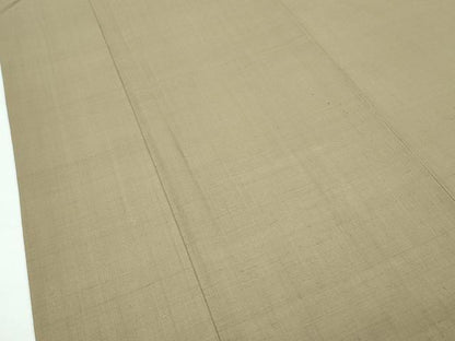 平和屋本店●極上　男性　銀座もとじ　紬　キングサイズ　色無地　利休茶色　逸品　CZAA5779s6