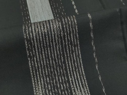 平和屋着物■極上　本場大島紬　泥染め　間道　くぼた謹製　証紙付き　逸品　CZAA3580s5