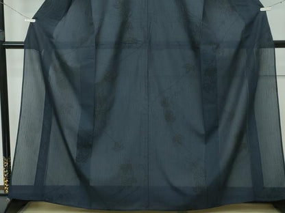 平和屋着物＊極上 夏物 結城紬 夏結城 100亀甲 葡萄唐草文 逸品 CZAA3581s5